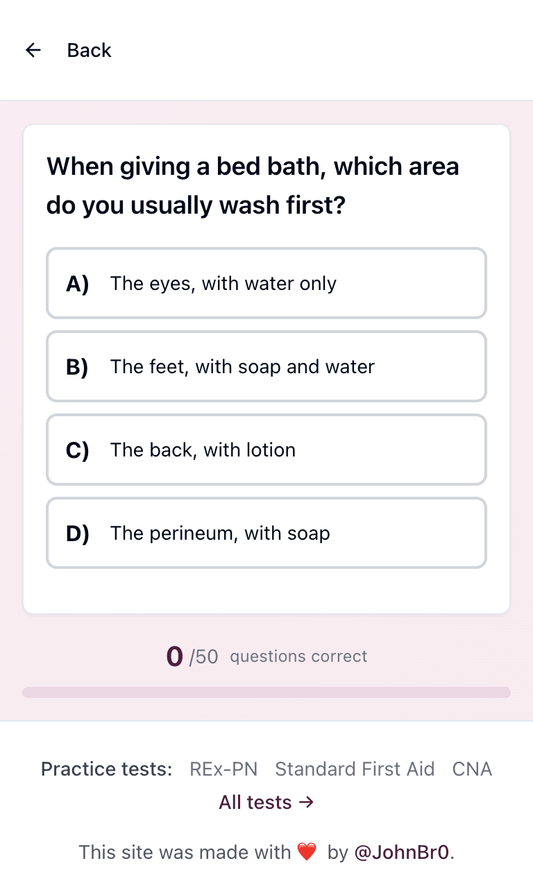 Tigertest PSW practice test training mode on mobile