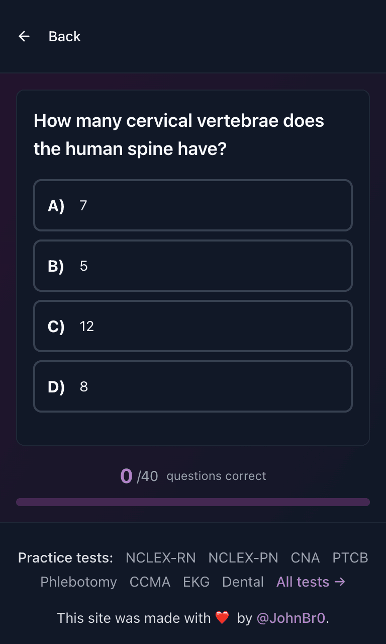 Tigertest CPC practice test training mode on mobile