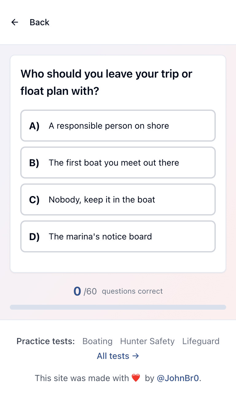 Tigertest PCOC practice test training mode on mobile